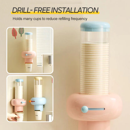 Wall-Mounted Disposable Cup Dispenser